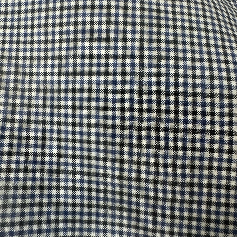 Banana Republic Plaid Blue Cream Black Pencil Suit Skirt Size 14 - Picture 2 of 11